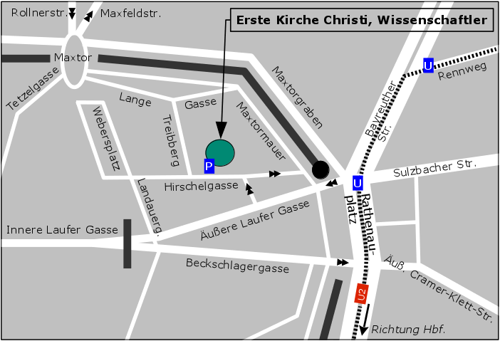 Directions to First Church Nuremberg